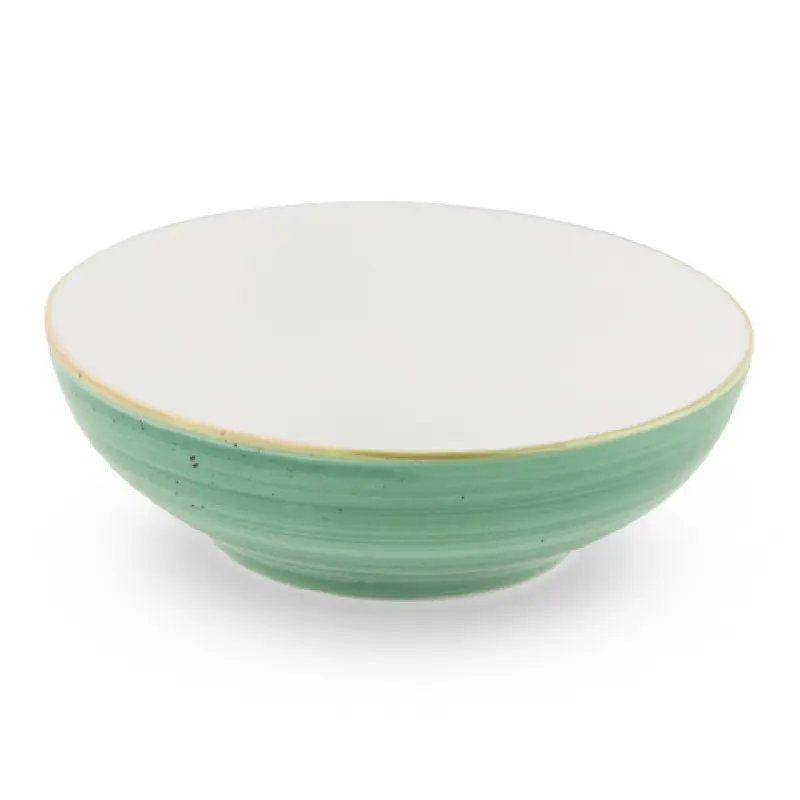 Bon Chef 2060003P-M 8 Inch Tavola Coupe Bowl Alumina Vitrified Mint Finish