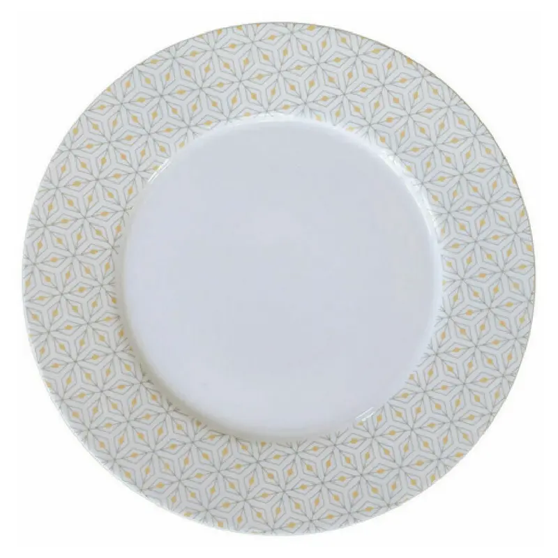 BauscherHepp 690029-425741 11-2/5 Inch Diameter Round Plate Porcelain Rimmed