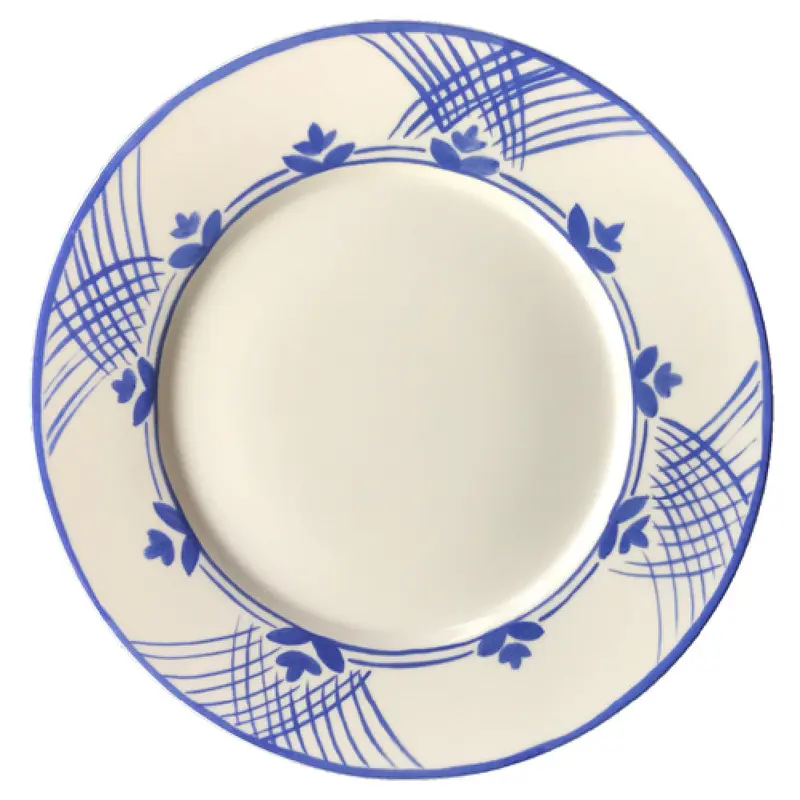 BauscherHepp 690029-425806 11-7/16 Inch Diameter Round Plate Porcelain Rimmed