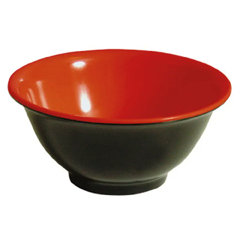 BauscherHepp TB1160CL 52-9/10 Oz Round Bowl Melamine Black and Claret