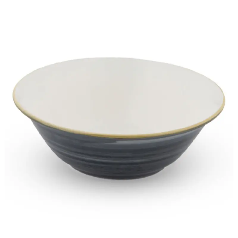 Bon Chef 2060002P-SG 7 Inch Diameter Cereal Salad Bowl Alumina Vitrified Slate Gray