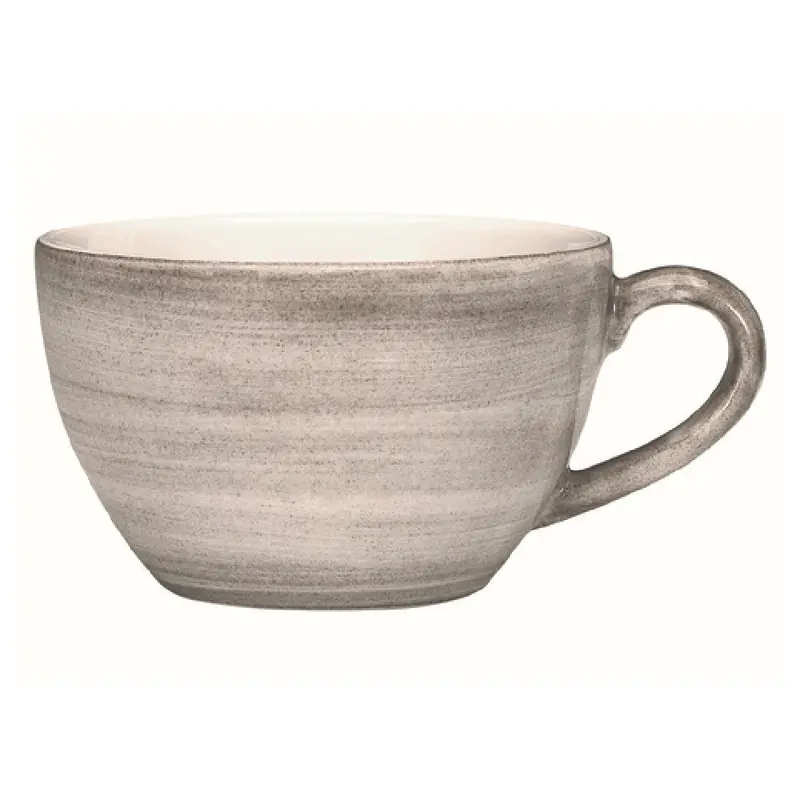 BauscherHepp 275175-820299 8-1/2 Oz Porcelain Cup Ceramica Gray Dcor