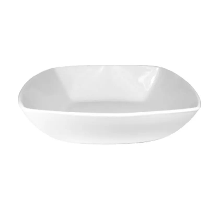 International Tableware QP-34 42 Oz Square Bowl Porcelain European White