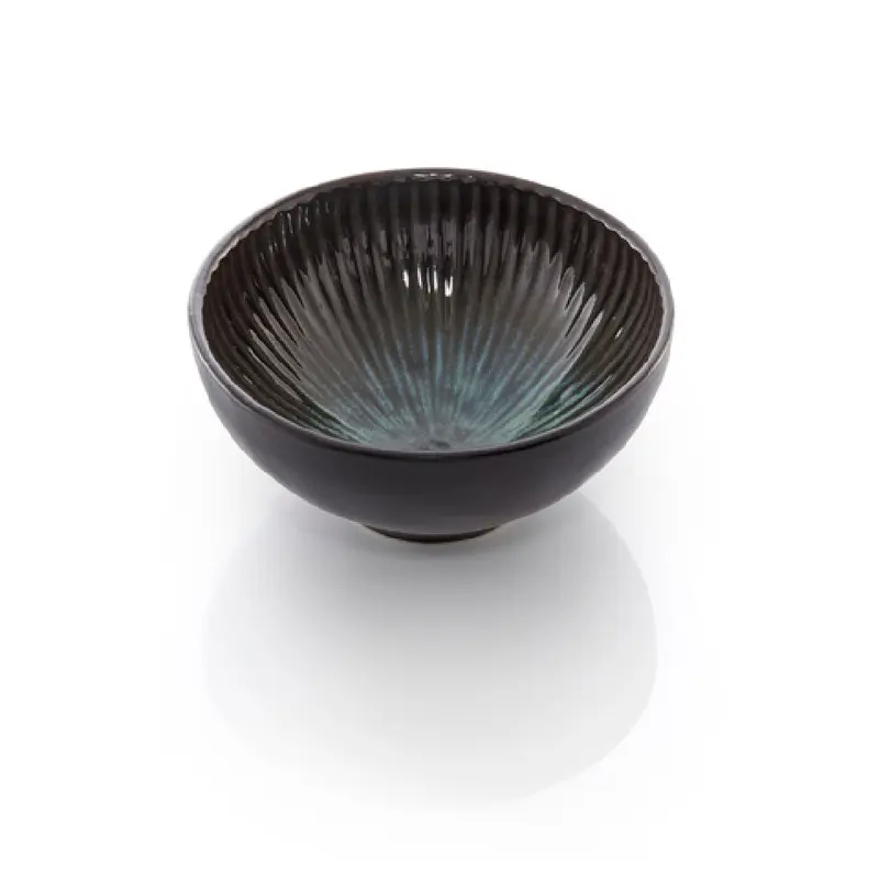 BauscherHepp 53.0028.0120 4.7 Inch Diameter Round Bowl Ceramic Green Deep Ocean