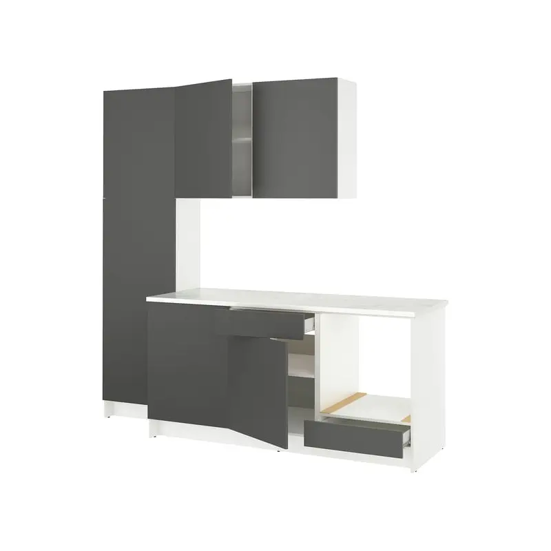 KNOXHULT kitchen, dark grey, 240x61x220 cm