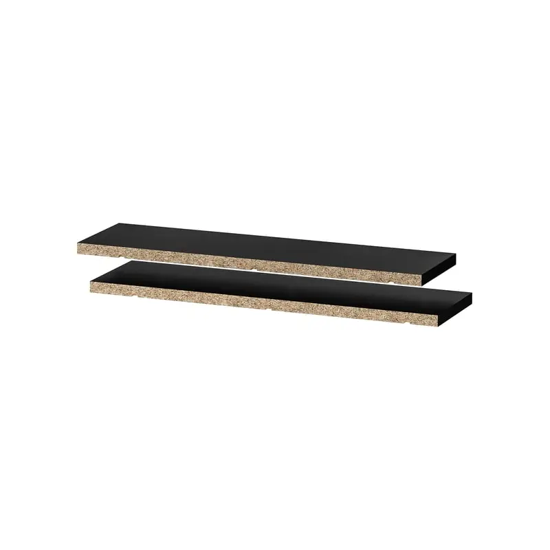 UTRUSTA shelf, black-grey, 20x60 cm