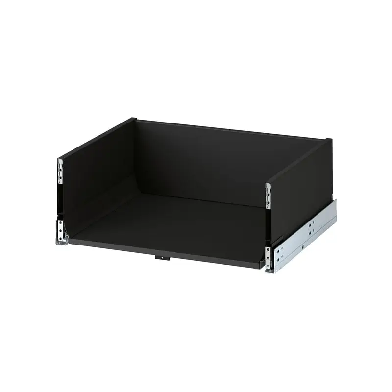 KNIVSHULT drawer, high, dark grey, 60x45 cm