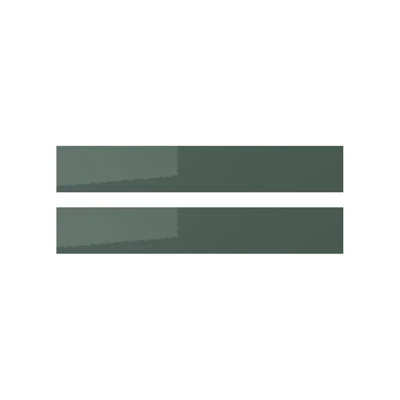 KALLARP drawer front, high-gloss dark grey-green, 60x10 cm