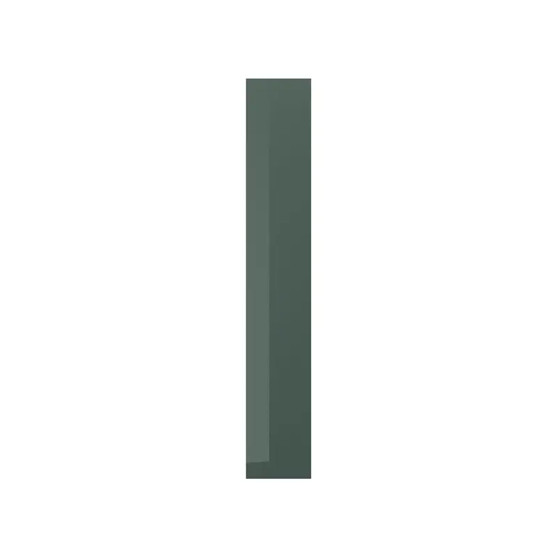 KALLARP cover panel, high-gloss dark grey-green, 39x240 cm