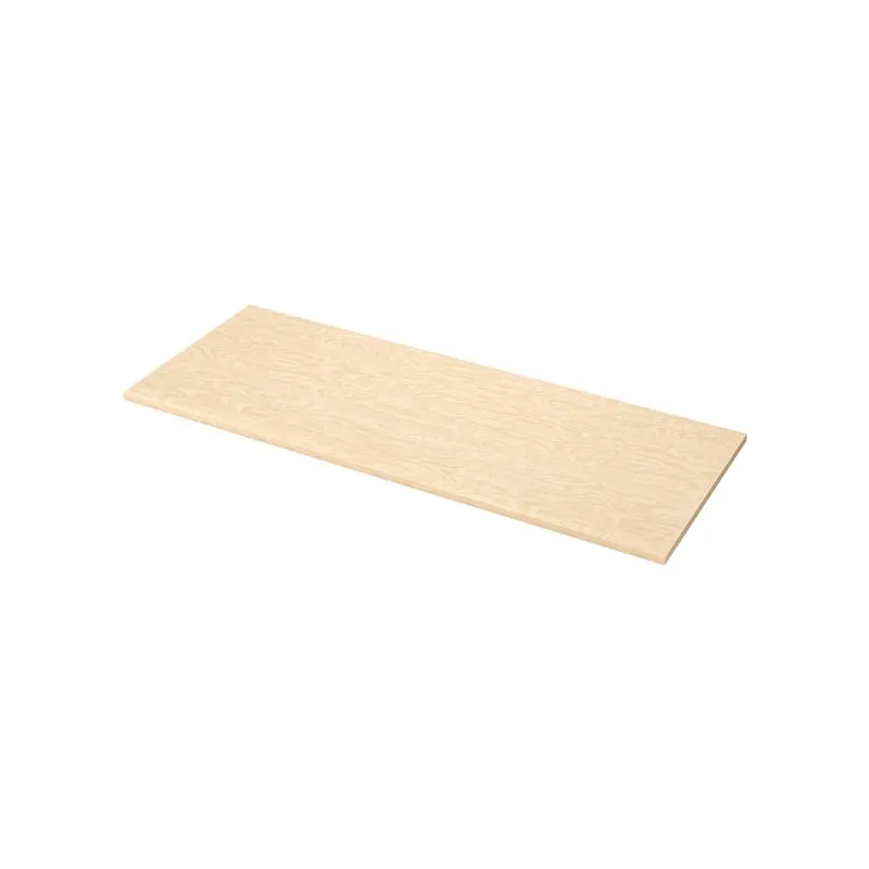 EKBACKEN worktop, plywood effect/laminate, 246x2.8 cm