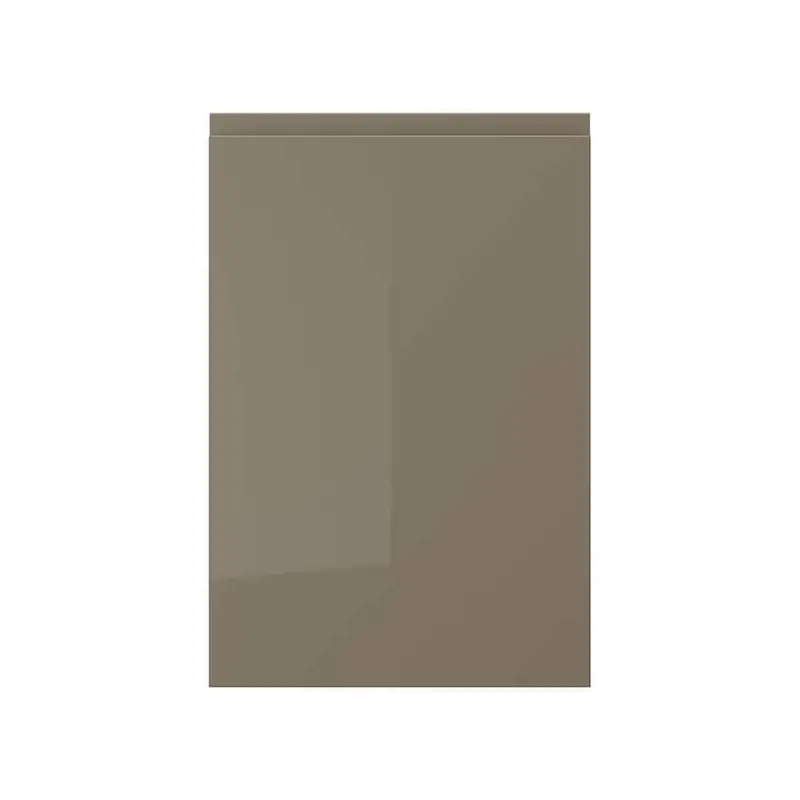 VOXTORP door, high-gloss dark grey-brown, 40x60 cm