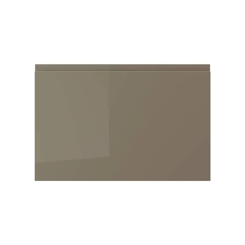 VOXTORP door, high-gloss dark grey-brown, 60x40 cm