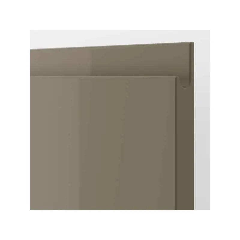 VOXTORP drawer front, high-gloss dark grey-brown, 60x20 cm