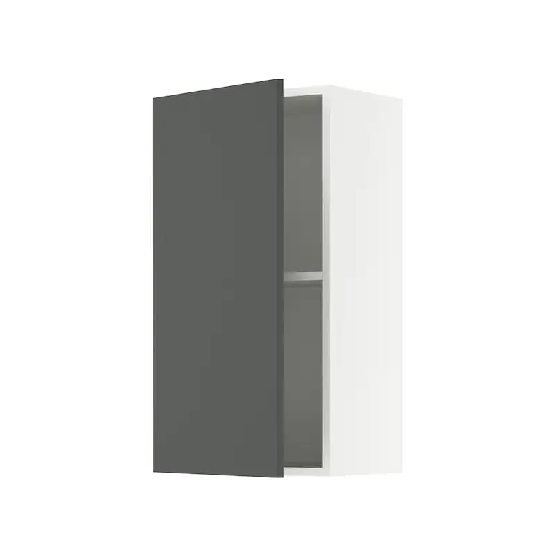 KNOXHULT wall cabinet with door, dark grey, 40x75 cm