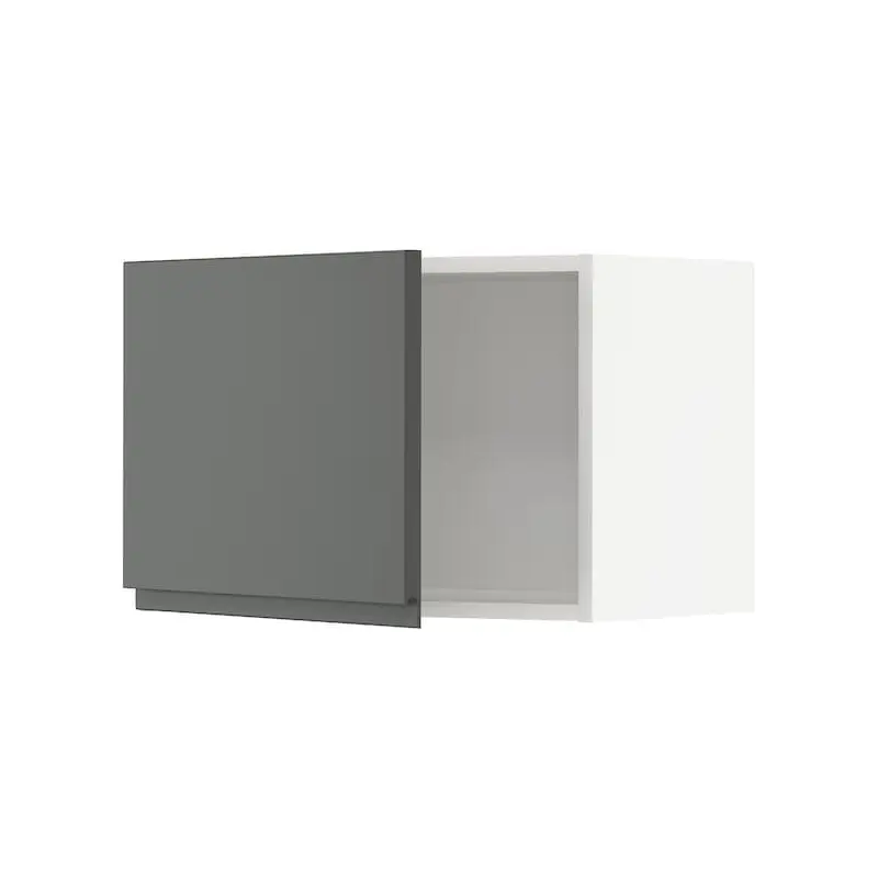METOD wall cabinet, white/Voxtorp dark grey, 60x40 cm