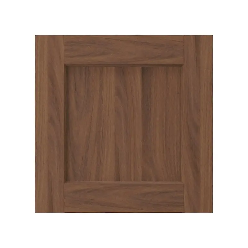 ENKPING door, brown walnut effect, 40x40 cm