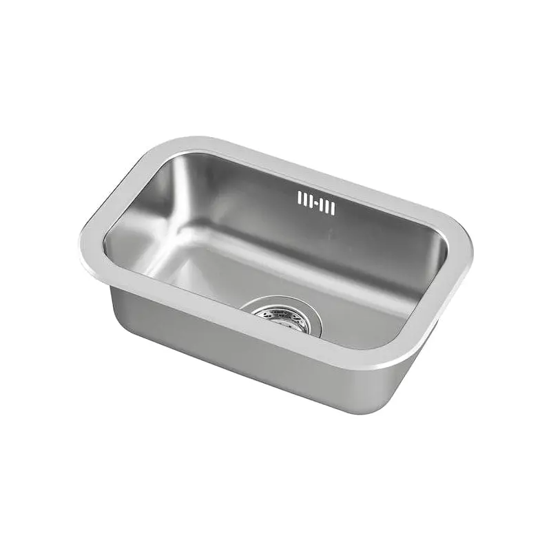 BOHOLMEN inset sink, 1 bowl, stainless steel, 47x30 cm
