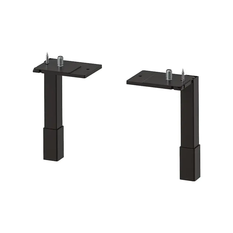 ENHET legs f cabinet, Height: 12.5 cmQuantity/package: 2 pcs.Minimum height: 11.0 cmMaximum height: 13.5 cm