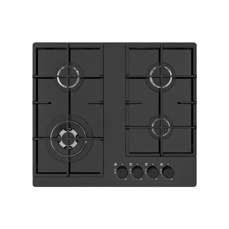 VASASTAN gas hob, IKEA 500 glass/black, 59 cm