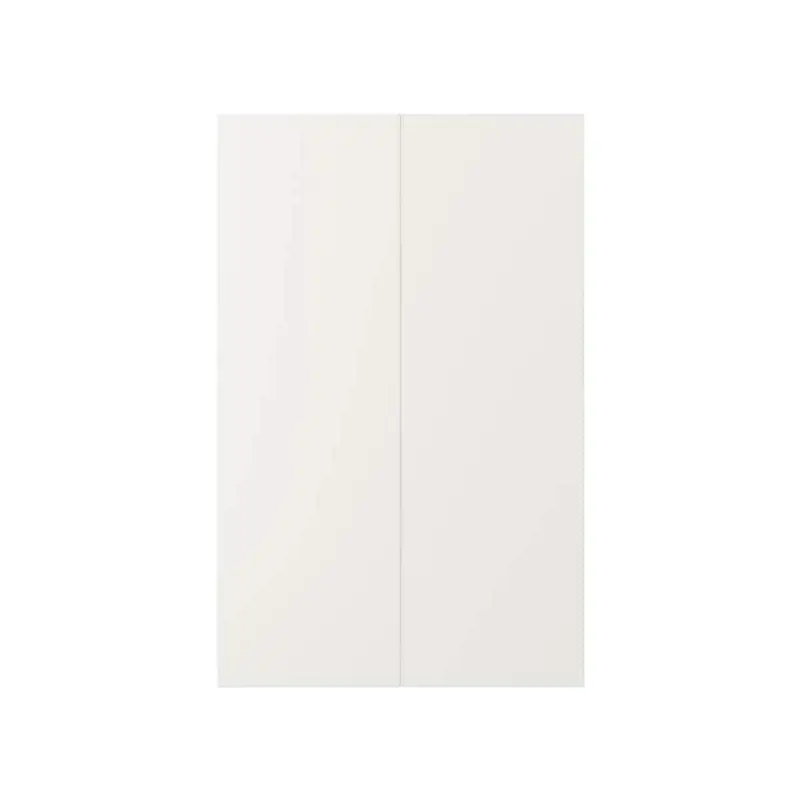 VEDDINGE 2-p door f corner base cabinet set, white, 25x80 cm