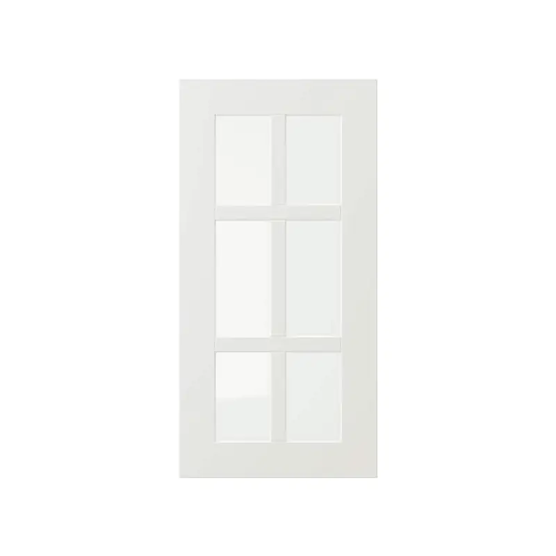 STENSUND glass door, white, 30x60 cm