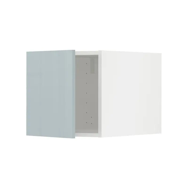 METOD top cabinet, white/Kallarp light grey-blue, 40.0x40.0x61.6 cm