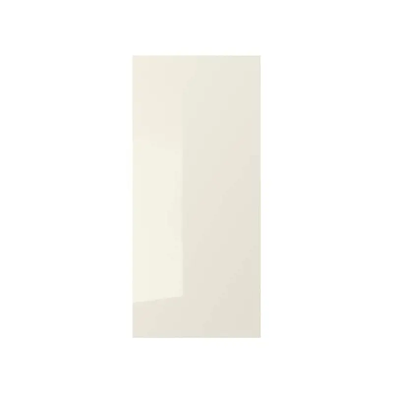 VOXTORP cover panel, high-gloss light beige, 39x86 cm
