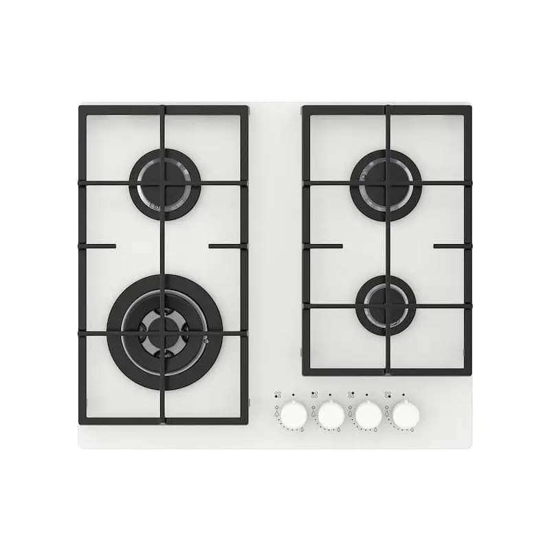 VASASTAN gas hob, IKEA 500 glass/white, 59 cm