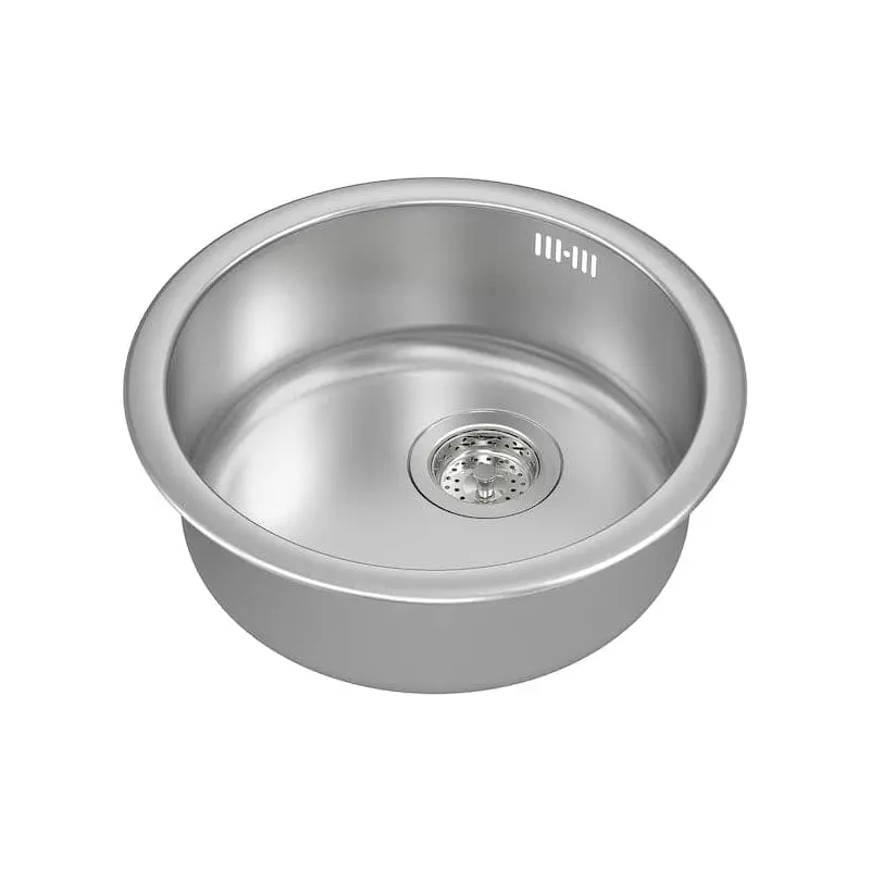 BOHOLMEN inset sink, 1 bowl, stainless steel, 45 cm