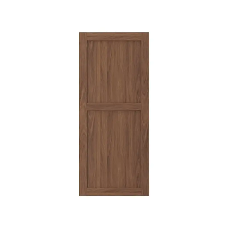 ENKPING door, brown walnut effect, 60x140 cm