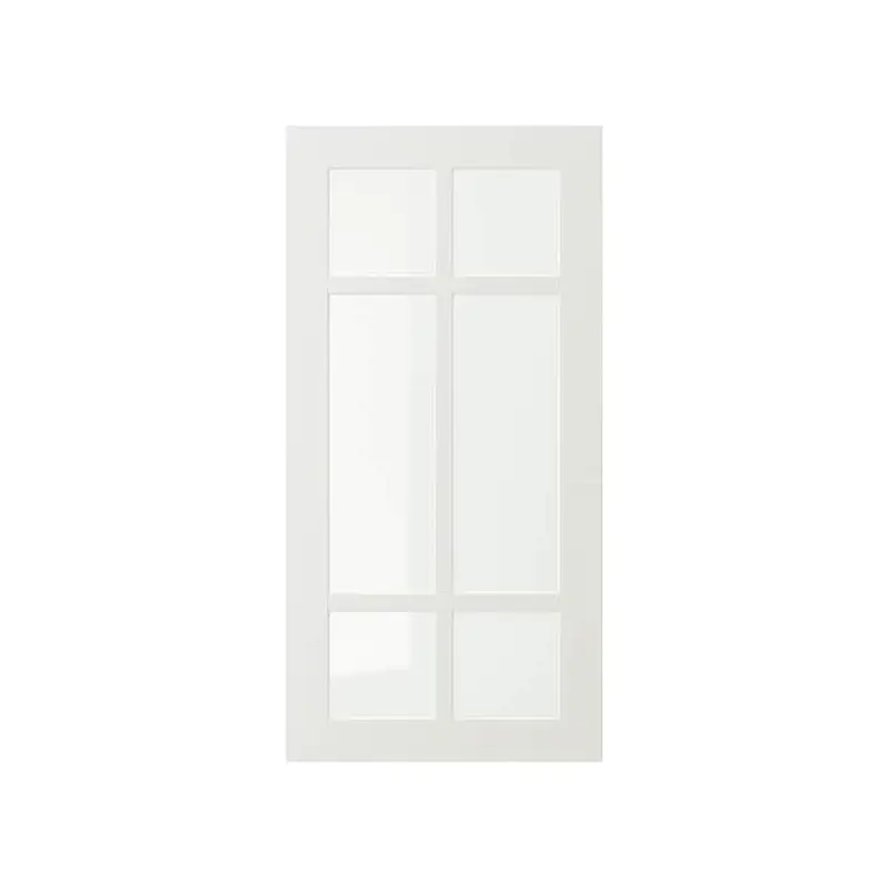 STENSUND glass door, white, 40x80 cm