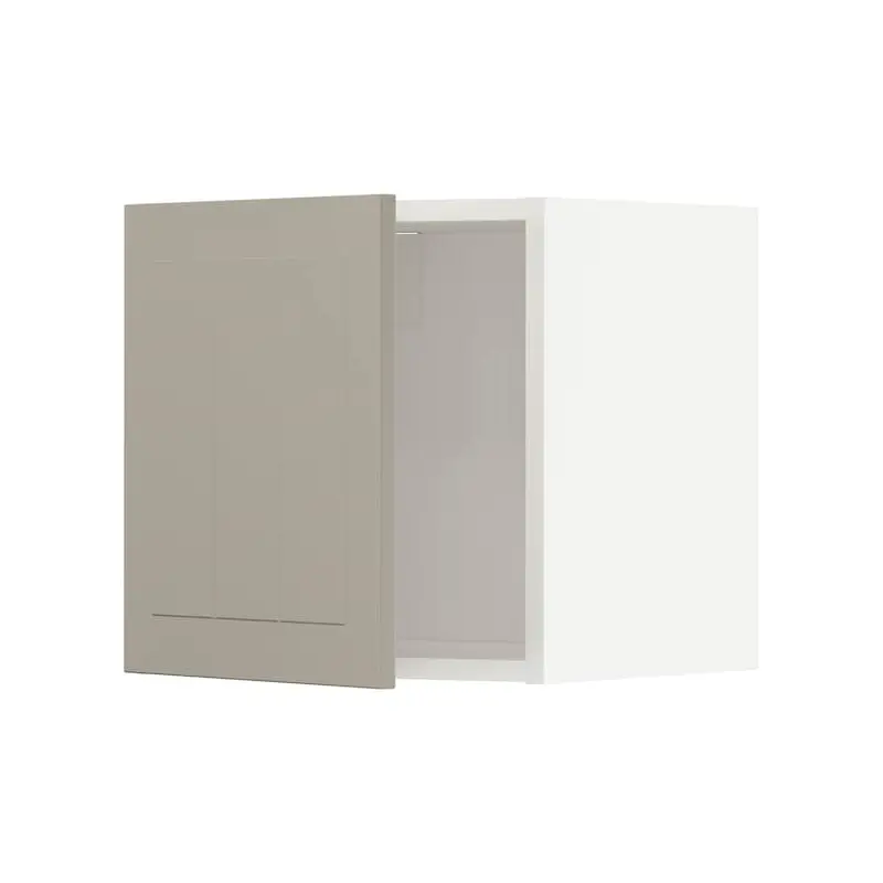 METOD wall cabinet, white/Stensund beige, 40x40 cm