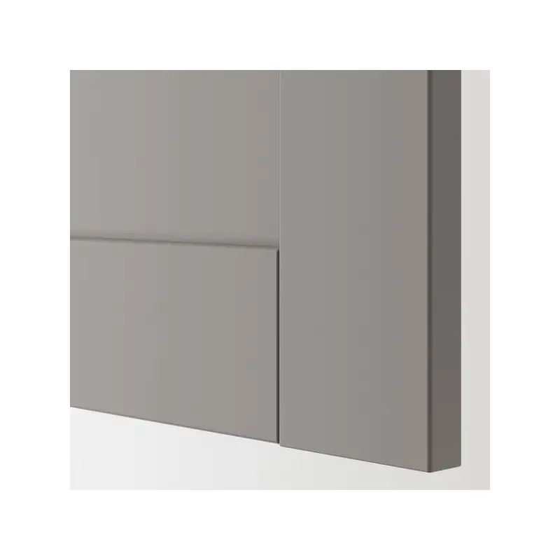 ENHET - ENHET Front for dishwasher, grey frame, 45x75 cm