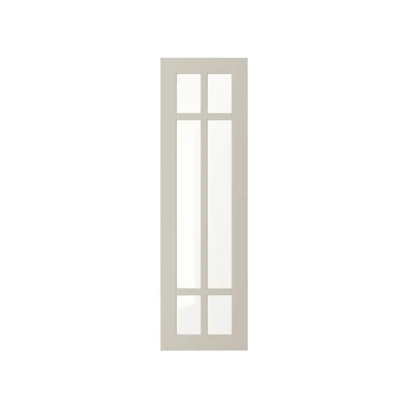 STENSUND glass door, beige, 30x99.7 cm
