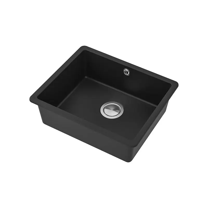KILSVIKEN inset sink, 1 bowl, Basin depth: 18 cmBathroom width: 50 cmBathroom, front-back: 40 cmFront to back: 46 cmLength: 56 cmCapacity: 36 l