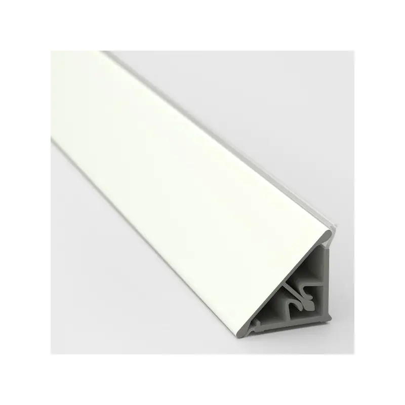 BASKETORP wall finishing strip, white/aluminium