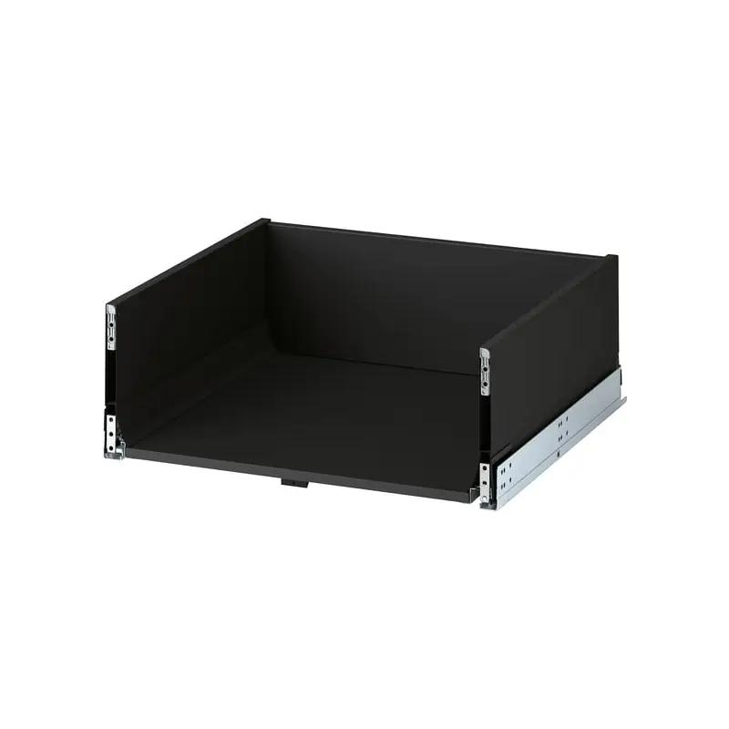 KNIVSHULT drawer, high, dark grey, 60x60 cm