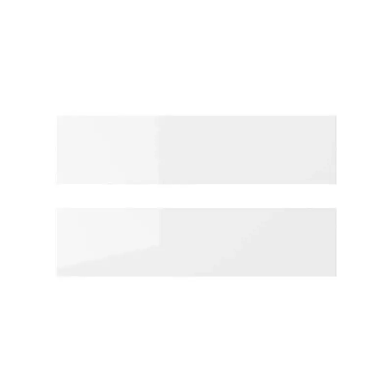 RINGHULT drawer front, high-gloss white, 40x10 cm