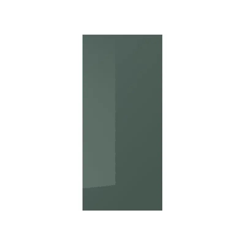 KALLARP cover panel, high-gloss dark grey-green, 39x86 cm