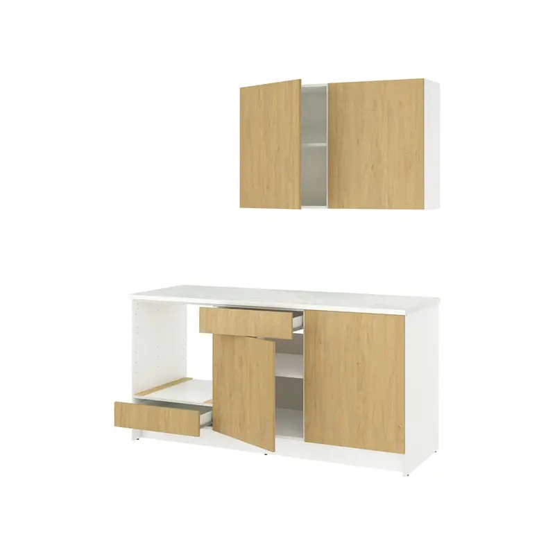 KNOXHULT kitchen, oak effect, 180x61x220 cm