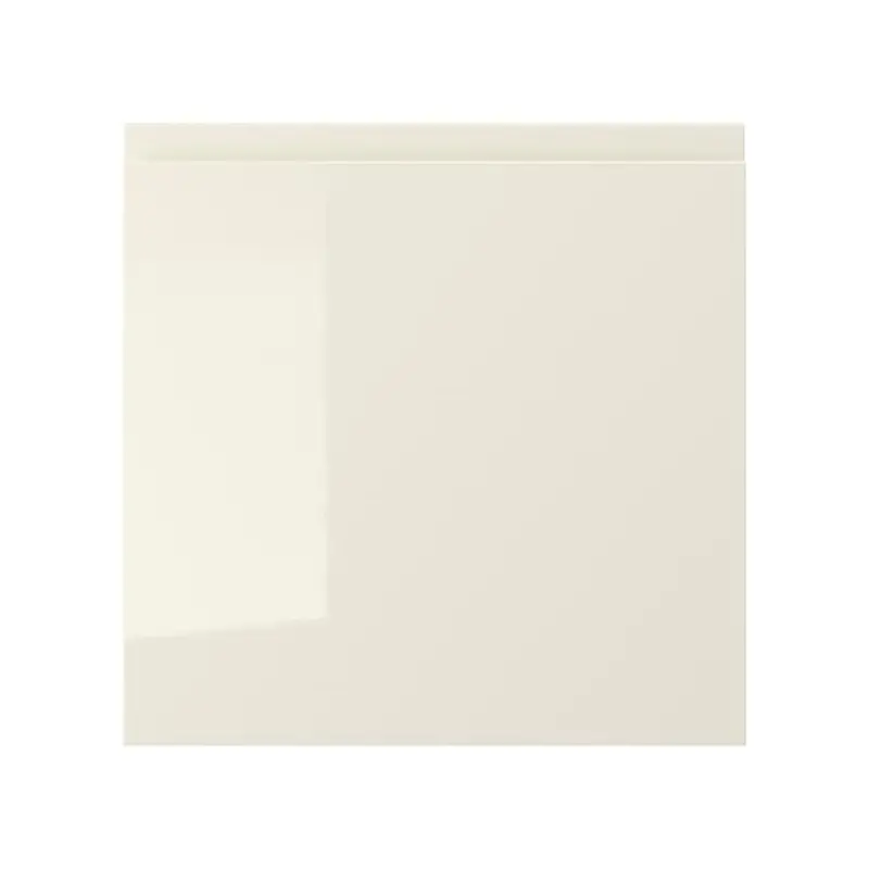 VOXTORP drawer front, high-gloss light beige, 40x40 cm