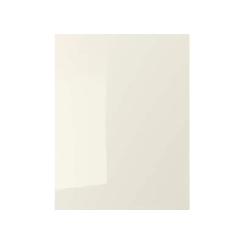 VOXTORP cover panel, high-gloss light beige, 62x80 cm