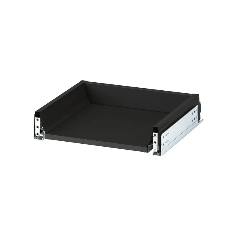 KNIVSHULT drawer, low, dark grey, 40x37 cm