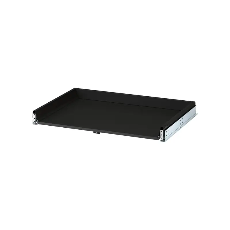 KNIVSHULT drawer, low, dark grey, 80x60 cm