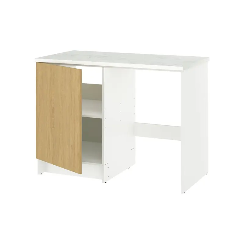 KNOXHULT base cabinet with door and niche, oak effect, 120x61x91 cm