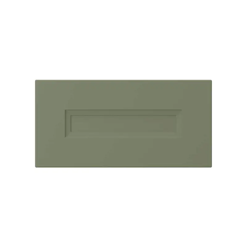 AXSTAD drawer front, grey-green, 40x20 cm