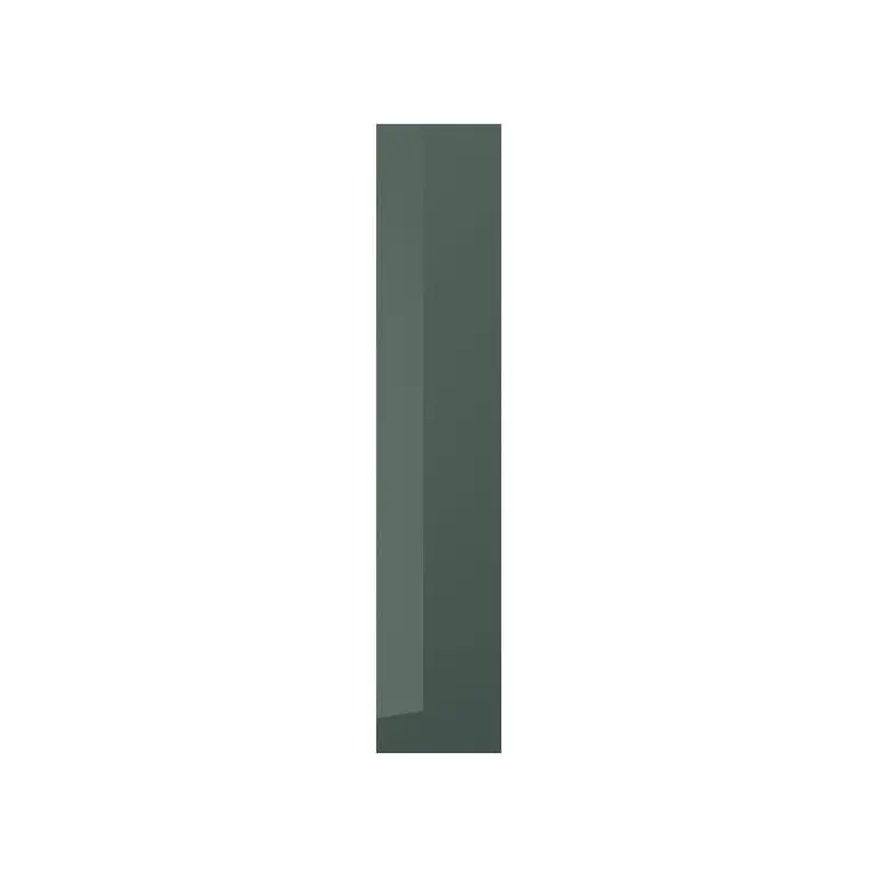KALLARP door, high-gloss dark grey-green, 40x200 cm