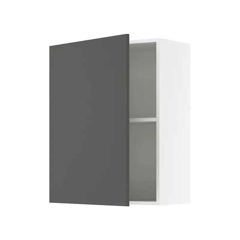 KNOXHULT wall cabinet with door, dark grey, 60x75 cm