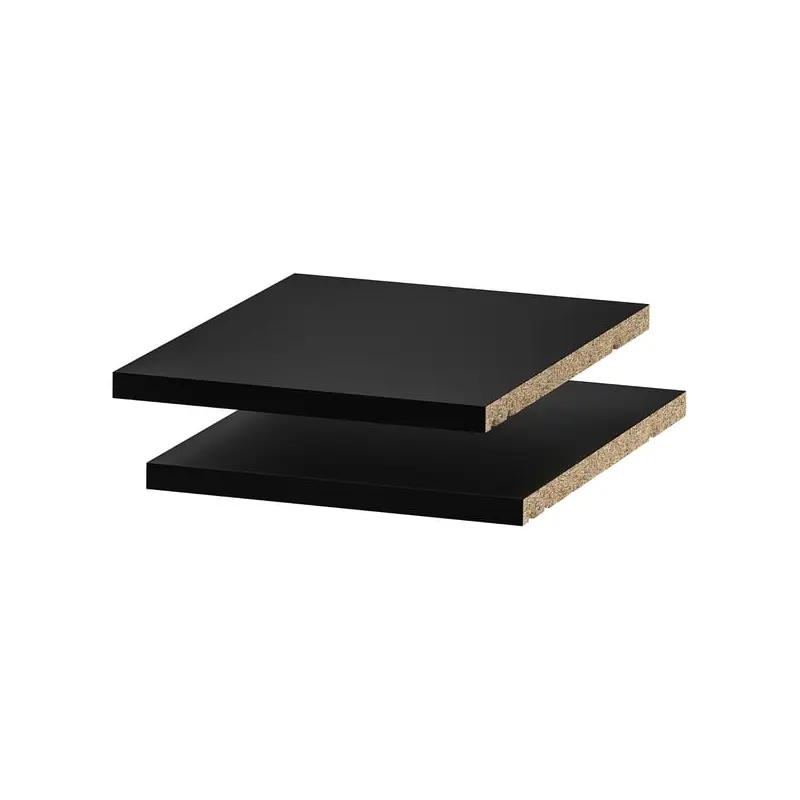 UTRUSTA shelf, black-grey, 30x37 cm