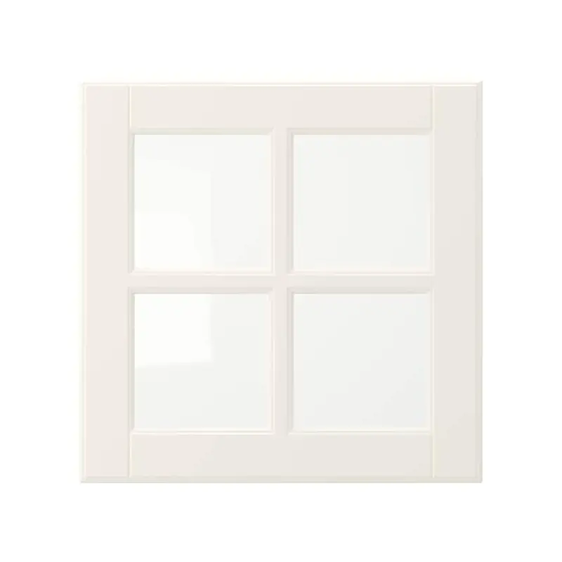 BODBYN glass door, off-white, 40x40 cm